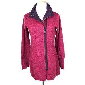 Title Nine Wool Blend Berry Pink Jacket Size S